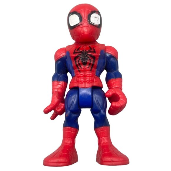 2018 Playskool Marvel Super Hero Adventures spiderman Figure Spiderman Toy READ - Picture 1 of 8